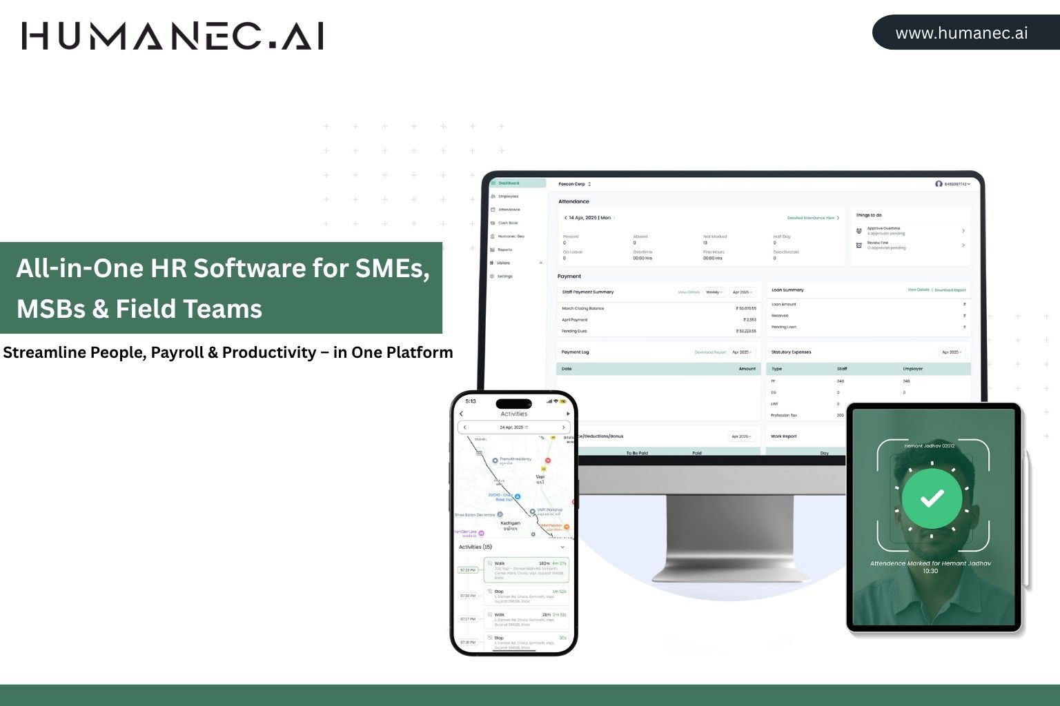 Humanec HRMS – Smart, Cloud-Based HR Software Made for Indian SMEs
